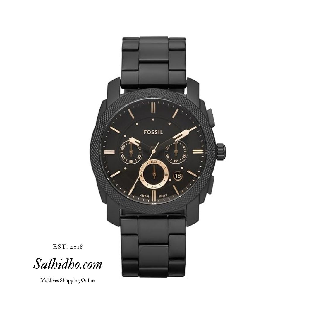 FS4682 - Fossil Machine Black Stainless Steel Watch