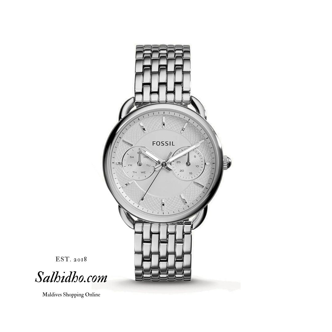 ES3712 - Fossil Tailor Multifunction White Dial Ladies Watch