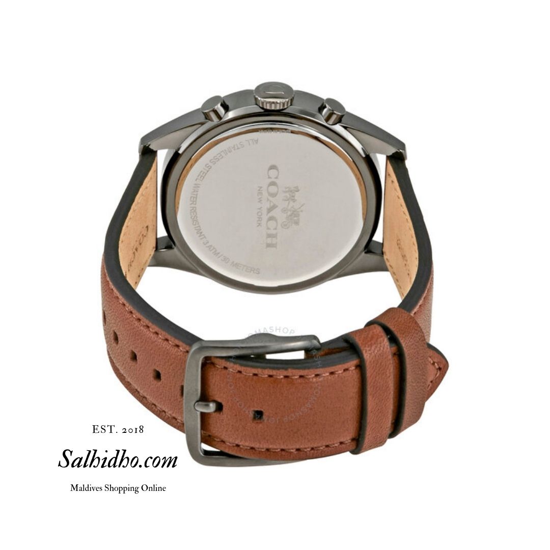 14602070 - Sullivan Chronograph Black Dial Leather Men's Watch