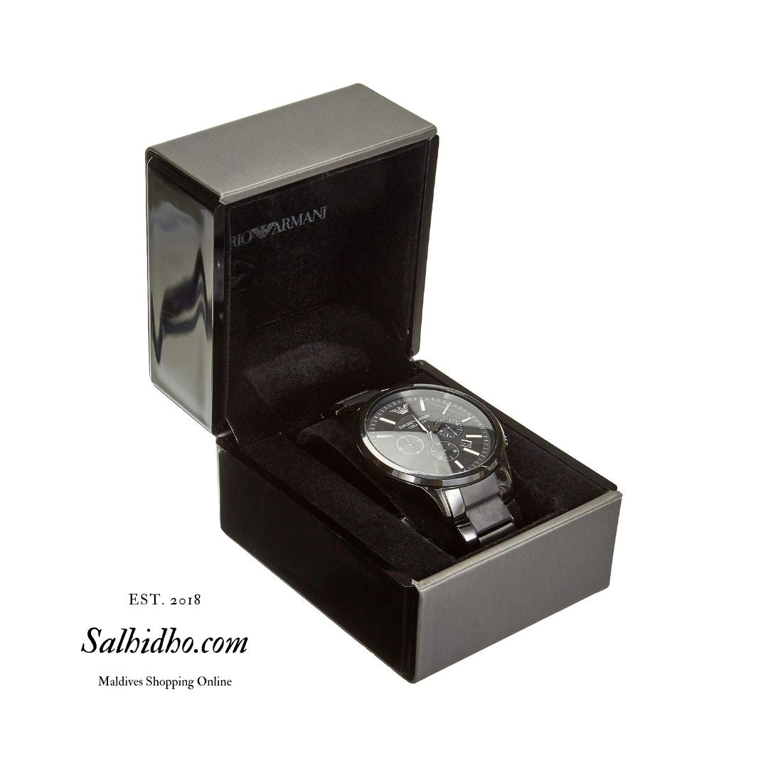 AR2453 - Emporio Armani Men's Black Chronograph Watch