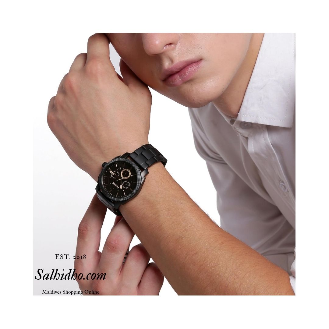 FS4682 - Fossil Machine Black Stainless Steel Watch