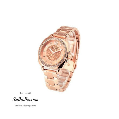 14501701 - Coach Women's Boyfriend Mini Rose Gold Tone Bracelet Watch